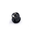 JEC JS-606-2A-Q-BB-3H  Round Snap Black ON-OFF 2 Pin Rocker Switch For Car Auto Boat Household Appliances